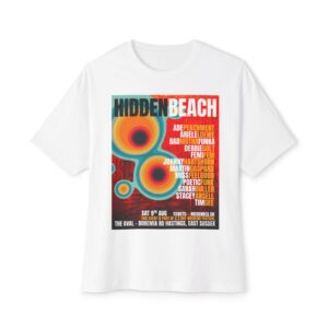 HiddenBeach Festival DJ Line‑Up Tee – “The Oval / Main Bar” 2025