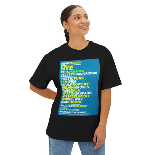 HiddenBeach NYE 2022 Tee – Oscars On The Square, St Leonards‑on‑Sea - Image 7