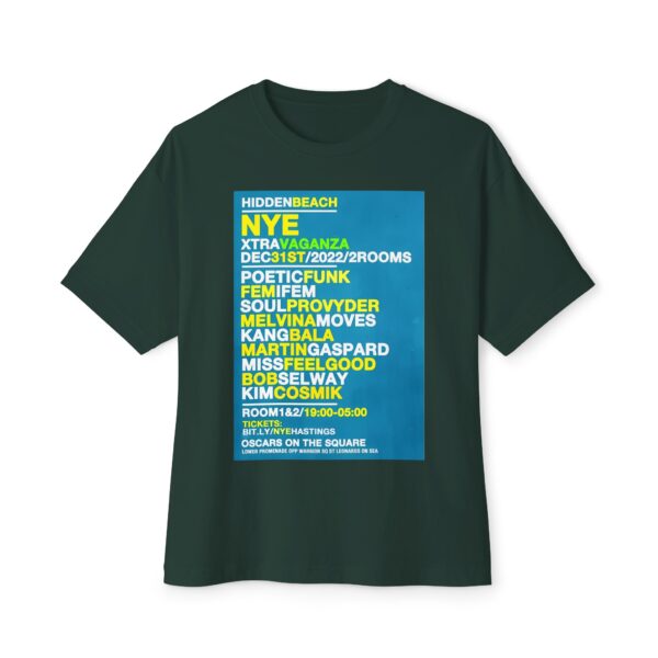 HiddenBeach NYE 2022 Tee – Oscars On The Square, St Leonards‑on‑Sea - Image 17