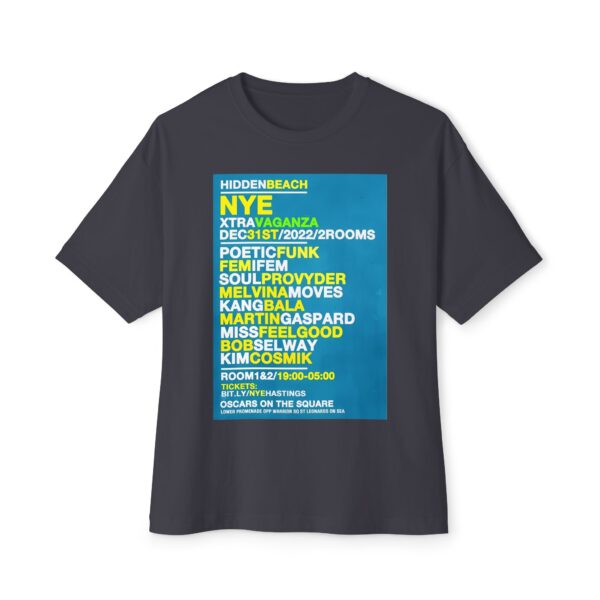 HiddenBeach NYE 2022 Tee – Oscars On The Square, St Leonards‑on‑Sea - Image 13