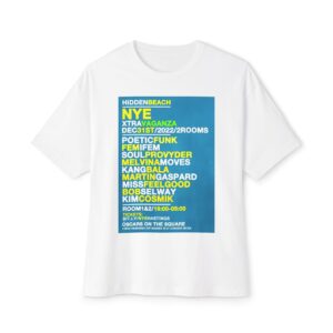 HiddenBeach NYE 2022 Tee – Oscars On The Square, St Leonards‑on‑Sea