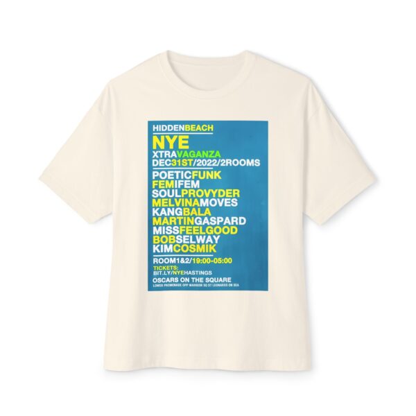 HiddenBeach NYE 2022 Tee – Oscars On The Square, St Leonards‑on‑Sea - Image 9